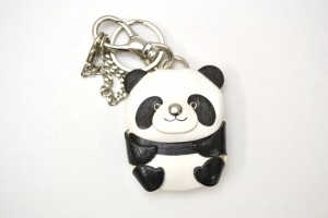 Panda Handmade Leather Animal/Bag Charm 