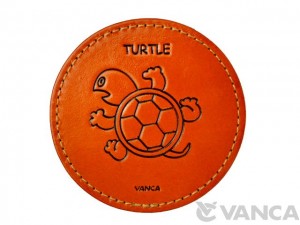 Leather Coaster Turtle