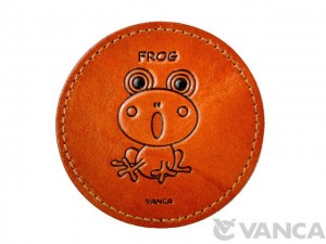 Leather Coaster Frog