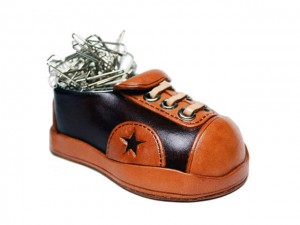 Leather Desk Clip Holder Sneaker #26189