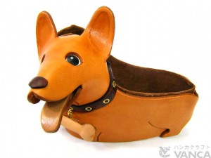 Corgi Handmade Leather Dog Eyeglasses Holder/Stand #26215