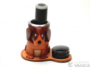 Beagle Japanese Leather Seal Stand #26288