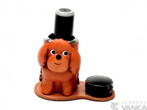 Toy Poodle Leather Seal Stand #26299