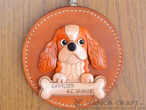 Cavalier KC Spaniel Leather Wall Deco