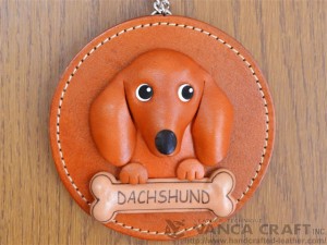 Dachshund Leather Wall Deco