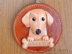 Labrador Retriever Leather Wall Deco