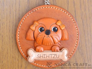 Shih Tzu Leather Wall Deco