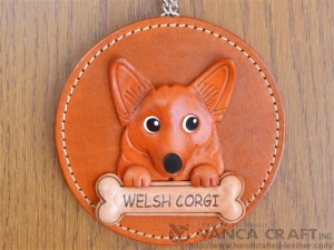 Welsh Corgi Leather Wall Deco