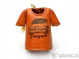 Peugeot T-shirt Leather Keychain