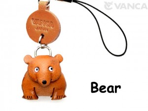 Bear Japanese Leather Cellularphone Charm Animal