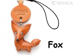 Fox Japanese Leather Cellularphone Charm Animal