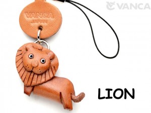 Lion Japanese Leather Cellularphone Charm Animal