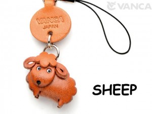 Sheep Japanese Leather Cellularphone Charm Animal