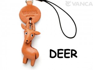 Deer Japanese Leather Cellularphone Charm Animal