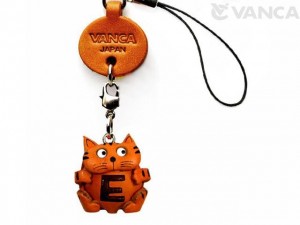Cat E Leather Cellularphone Charm Alphabet