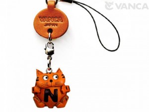 Cat N Leather Cellularphone Charm Alphabet