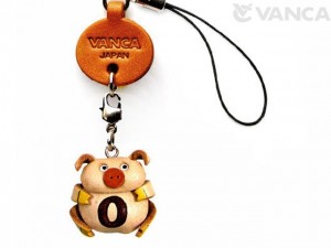 Pig O Leather Cellularphone Charm Alphabet