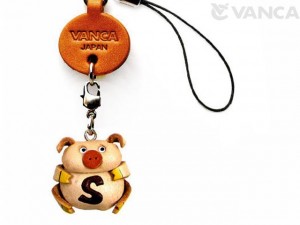 Pig S Leather Cellularphone Charm Alphabet