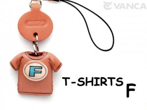 F(Blue) Japanese Leather Cellularphone Charm T-shirt 