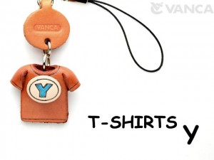 Y(Blue) Japanese Leather Cellularphone Charm T-shirt 