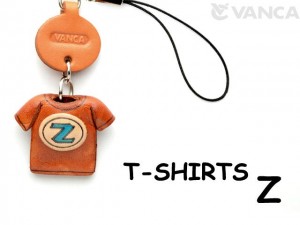 Z(Blue) Japanese Leather Cellularphone Charm T-shirt 