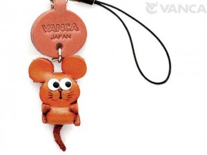 Rat Japanese Leather Cellularphone Charm Zodiac Mascot