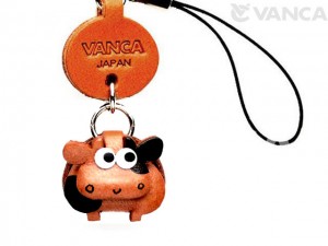 Cow Japanese Leather Cellularphone Charm Zodiac Mascot