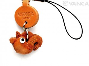 Rooster Japanese Leather Cellularphone Charm Zodiac Mascot
