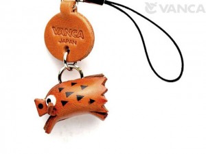 Wild Boar Japanese Leather Cellularphone Charm Zodiac Mascot