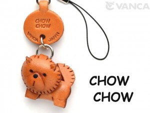 Chow Chow Leather Cellularphone Charm
