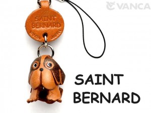 St.Bernard Leather Cellularphone Charm #46762