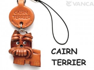 Cairn Terrier Leather Cellularphone Charm