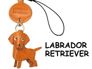 Labrador Retriever Leather Cellularphone Charm