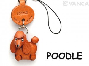 Poodle Leather Cellularphone Charm