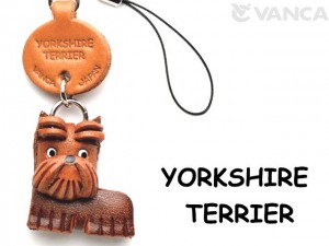 Yorkshire Terrier Leather Cellularphone Charm #46767