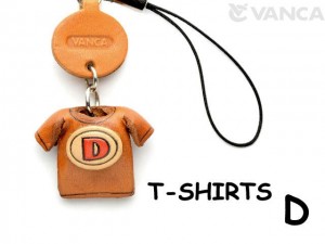 D(Red) Japanese Leather Cellularphone Charm T-shirt 