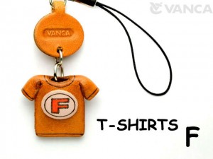 F(Red) Japanese Leather Cellularphone Charm T-shirt 