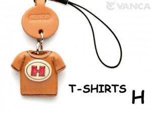 H(Red) Japanese Leather Cellularphone Charm T-shirt 