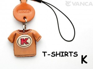 K(Red) Japanese Leather Cellularphone Charm T-shirt 