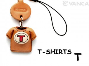 T(Red) Japanese Leather Cellularphone Charm T-shirt 