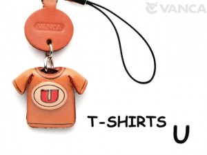 U(Red) Japanese Leather Cellularphone Charm T-shirt 