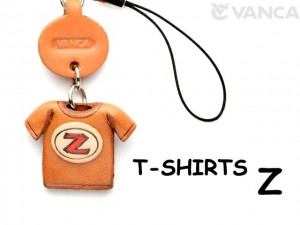 Z(Red) Japanese Leather Cellularphone Charm T-shirt 