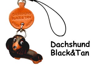 Dachshund Long B&T Leather Cellularphone Charm #46771