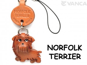 Norfolk Terrier Leather Cellularphone Charm #46774