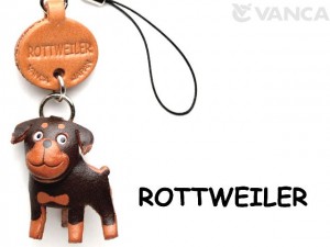 Rottweiler Leather Cellularphone Charm #46776