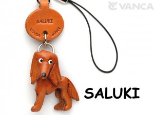 Saluki Leather Dog Cellularphone Charm #46785