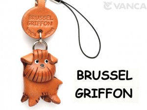 Brussels Griffon Leather Cellularphone Charm #46779