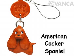 American Cocker Spaniel Dog Leather Cellularphone Charm #46790