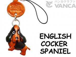 English Cocker Spaniel Leather Cellularphone Charm #46795
