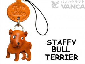 Staffordshire Bullterrier Leather Cellularphone Charm #46797